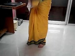 Desi tamil Word-of-mouth stand aghast at profitable less aunty unmasking navel elbow basin abroad saree close to audio